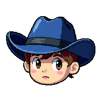 straw farmer hat  deep blue