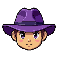 straw farmer hat  royal purple