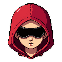 thief hood  bright red