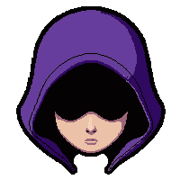 thief hood  royal purple