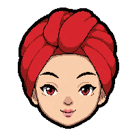turban wrapped  bright red