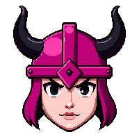 viking horned helm  hot pink