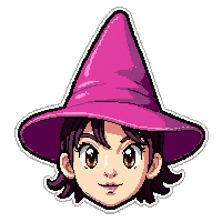 witch pointed hat  hot pink