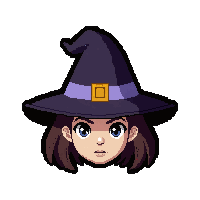 witch pointed hat  midnight black