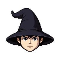 wizard pointed hat  midnight black