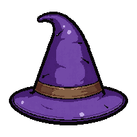 wizard pointed hat  royal purple