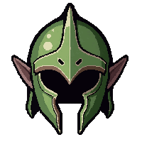 elven leaf helm  legendary unique