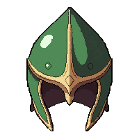 elven leaf helm  pristine polished