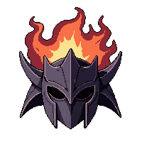 fire phoenix helm  cursed dark aura