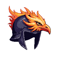 fire phoenix helm  simple plain