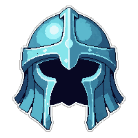 frost ice helm  simple plain
