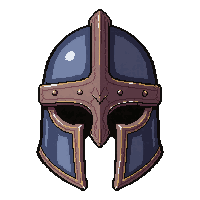 gladiator face helm  battle worn dented