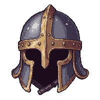 holy paladin helm  battle worn dented