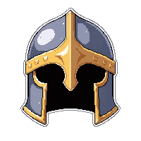iron knight helm  blessed holy light