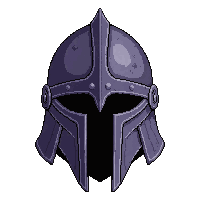iron knight helm  cursed dark aura