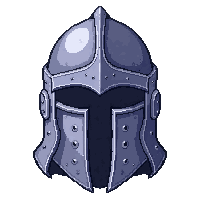 iron knight helm  pristine polished
