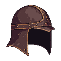 leather ranger hood  battle worn dented