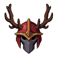 nature antler helm  cracked damaged