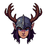 nature antler helm  enchanted glowing