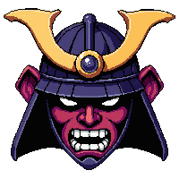 samurai kabuto  cursed dark aura
