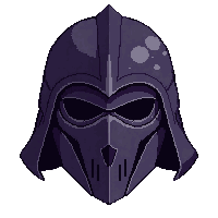 shadow assassin mask  battle worn dented