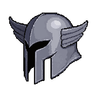 silver winged helm  simple plain