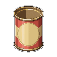 canned food rusty  half empty used