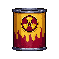 canned food rusty  radioactive glow