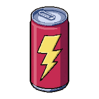 energy drink can  freshly prepared