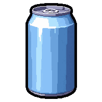 energy drink can  frozen cold