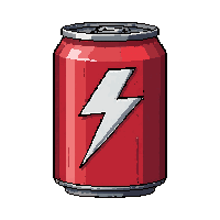 energy drink can  leaking dripping