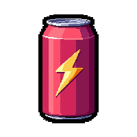 energy drink can  mysterious unlabeled