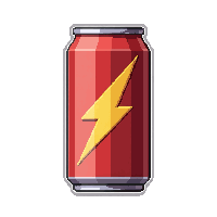 energy drink can  sealed and clean