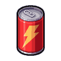 energy drink can  warm steaming