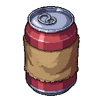 energy drink can  wrapped in cloth