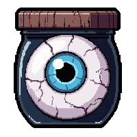 eyeball in jar  mysterious unlabeled