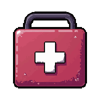 first aid kit  bubbling fizzing