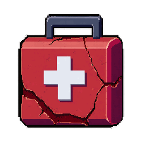 first aid kit  cracked container