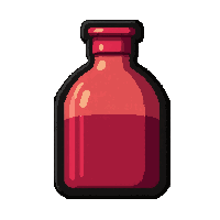 first aid kit  dark red liquid