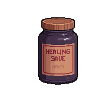 healing salve jar  expired and old