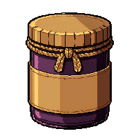 healing salve jar  wrapped in cloth