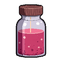 morphine vial  bubbling fizzing