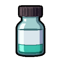 morphine vial  crystal clear pure
