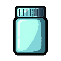 mysterious pill bottle  frozen cold