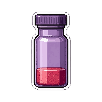 mysterious pill bottle  half empty used