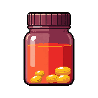 mysterious pill bottle  radioactive glow