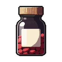 mysterious pill bottle  sealed and clean