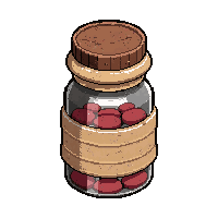 mysterious pill bottle  wrapped in cloth