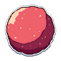 raw meat chunk  dark red liquid