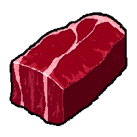 raw meat chunk  mysterious unlabeled